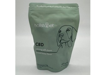 Photograph of product: HolistaPet CBD Dog Treats - Calming Soft Chews 600 mg Peanut Butter