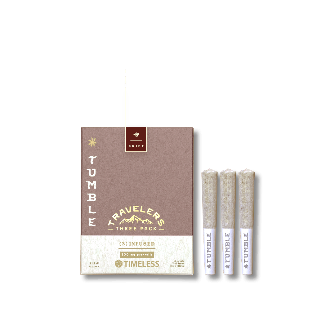 Photograph of Product: 1.5g Watermelonz Traveler Infused Pre Roll 3pk