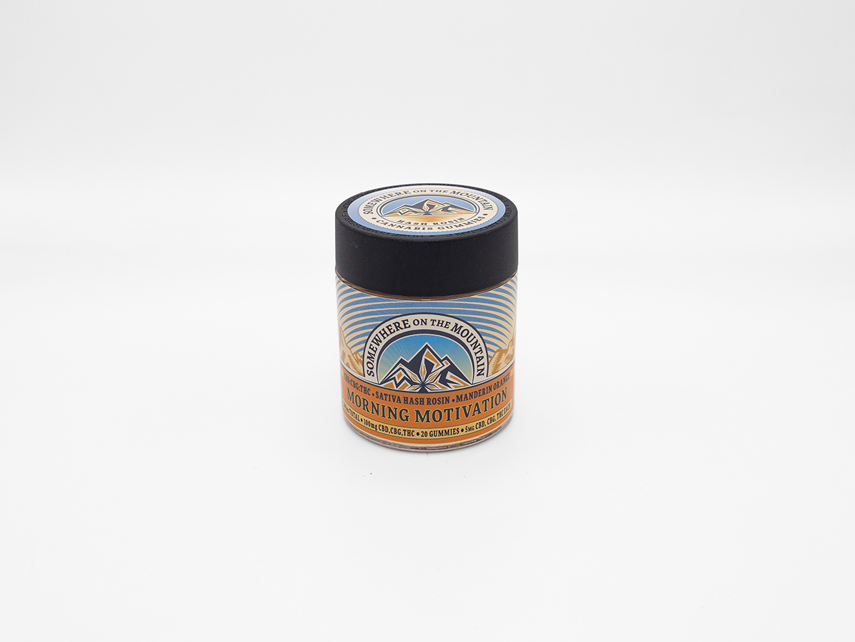 Photograph of product: Morning Motivation- 1:1:1 TH-oui + CBD + CBG au chocolat Rosin Gummy - 5mg(20ct.)