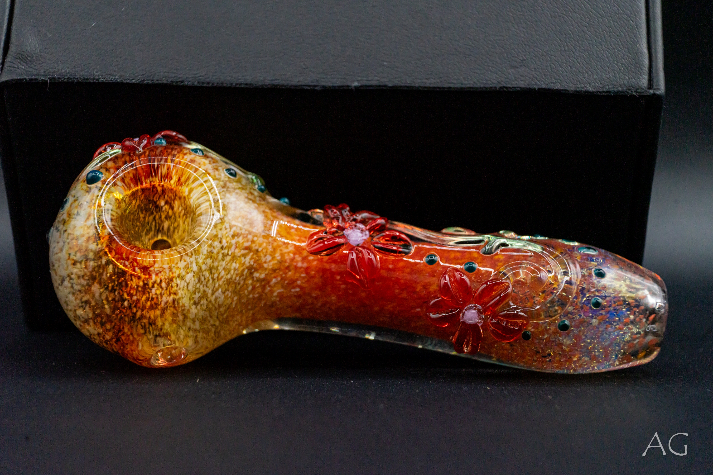 Photograph of product: Glass Enthusiast - Floral Spoon - Glass Pipe