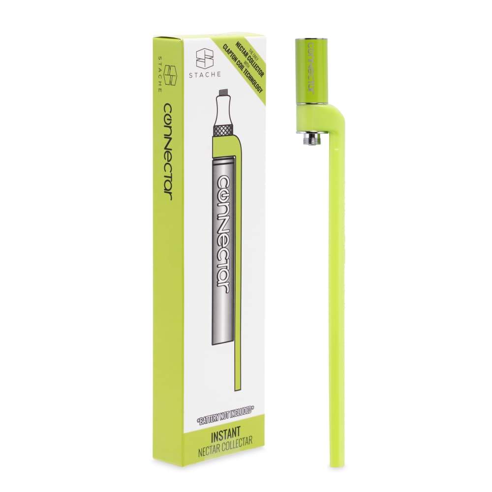 Photograph of product: Ooze x Stache ConNectar | 510 Vape Pen Dab Straw Attachment | Green