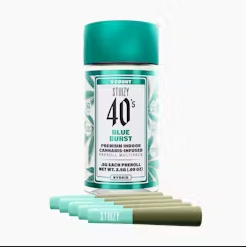 Photograph of product: BLUE BURST .5G INFUSED PREROLL 5 PACK