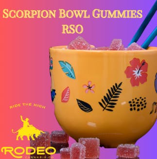 Photograph of product: Rodeo RSO Scorpion Bowl (H) Gummies (C0070000184)