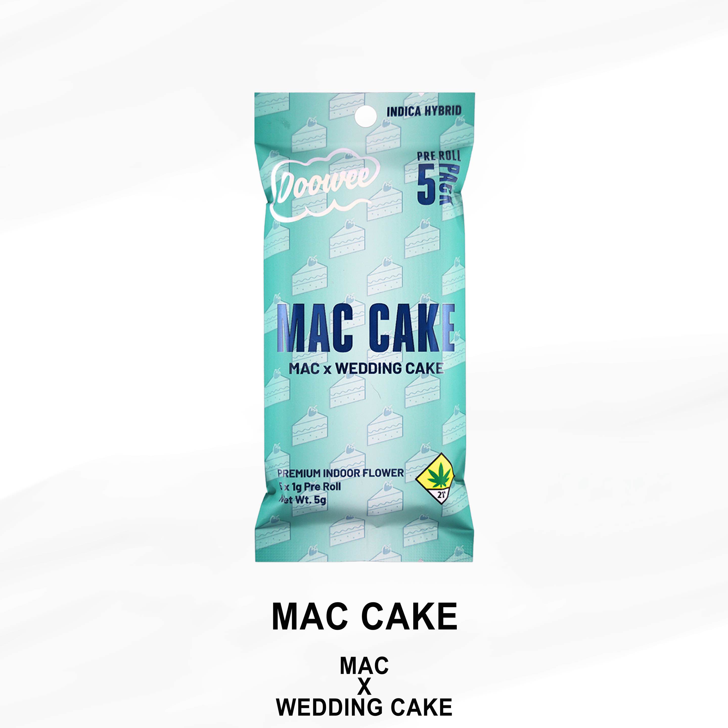 Photograph of product: Mac Cake Pre-Rolls 5 Pack