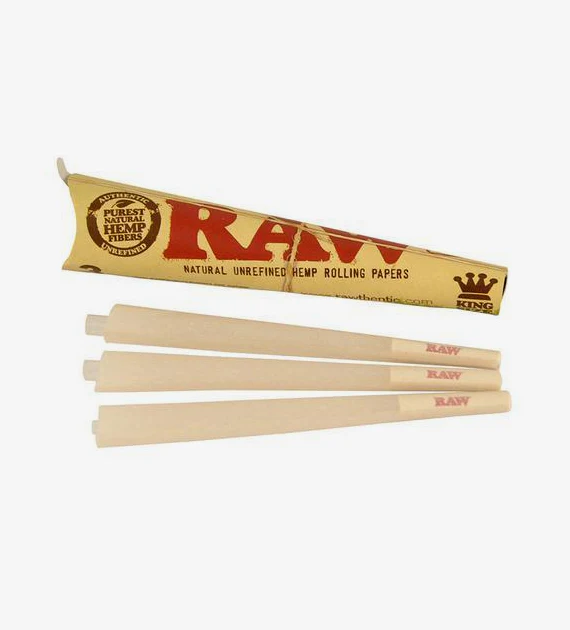 Photograph of product: RAW Organic - Hemp Connoisseur Rolling Paper with Tips King Size