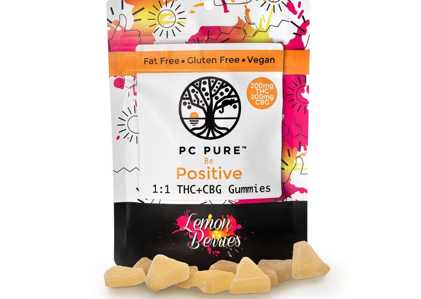 Photograph of product: Pc Pure | Lemon Berry TH-oui:CBG Gummies | 200mg/10pc