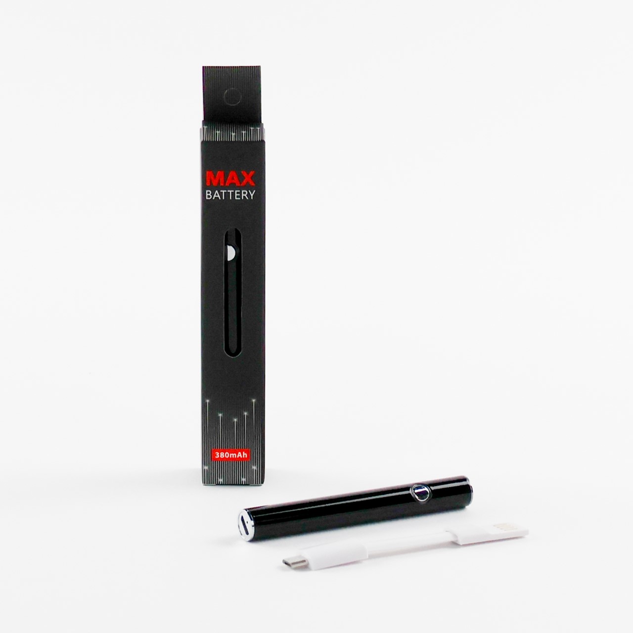 Photograph of product: LuvBuds | 380mAh Preheat Variable Voltage Battery & USB Charger (Flat Top) | Assorted Colors