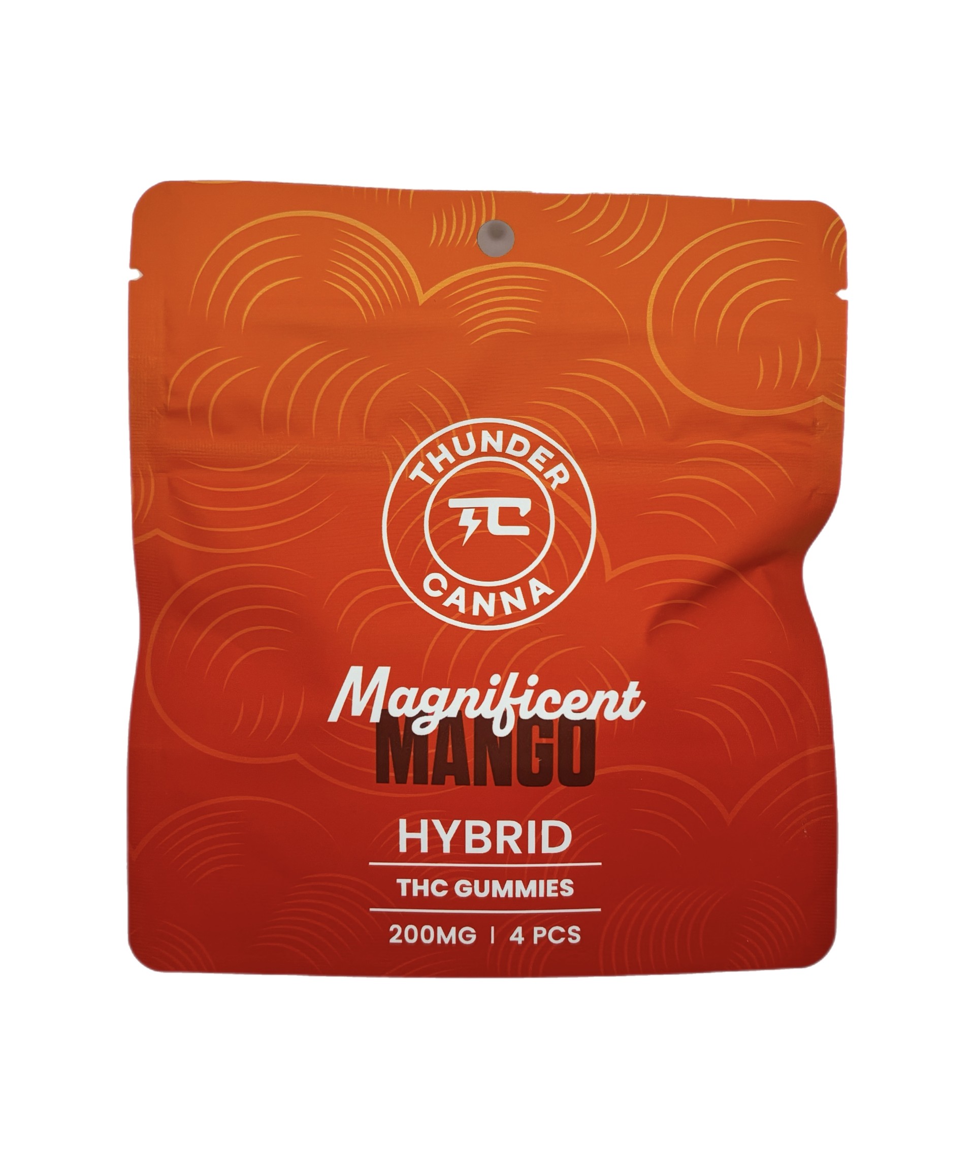 Photograph of product: THUNDERCANNA | MAGNIFICENT MANGO | 4CT GUMMIES | 200MG