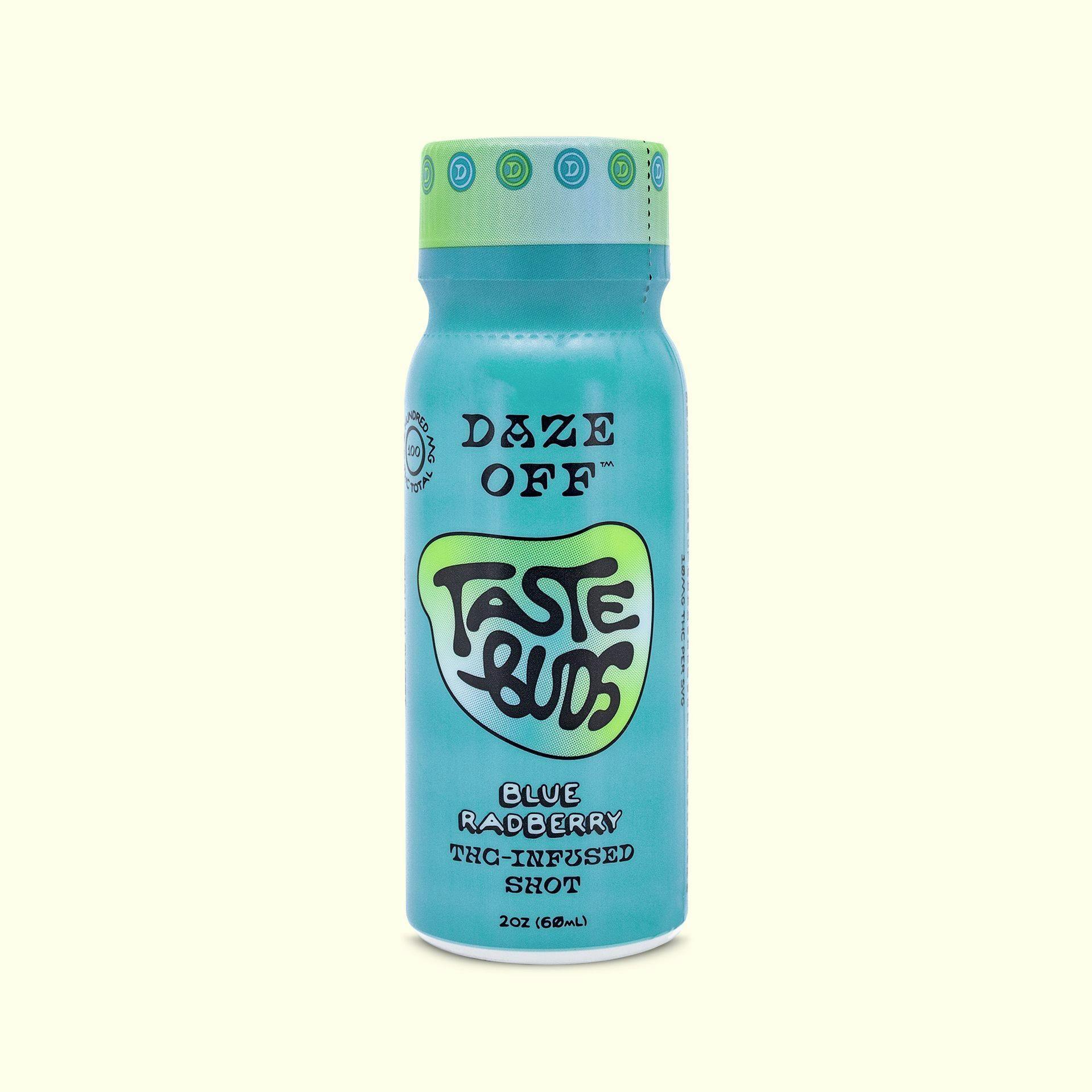 Photograph of product: Taste Buds | Blue Radberry Shot | 100mg