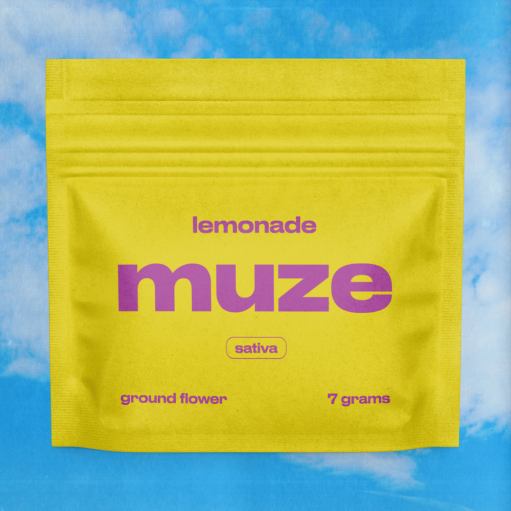 Photograph of product: muze - Flavored Ground Flower 7g - Lemonade