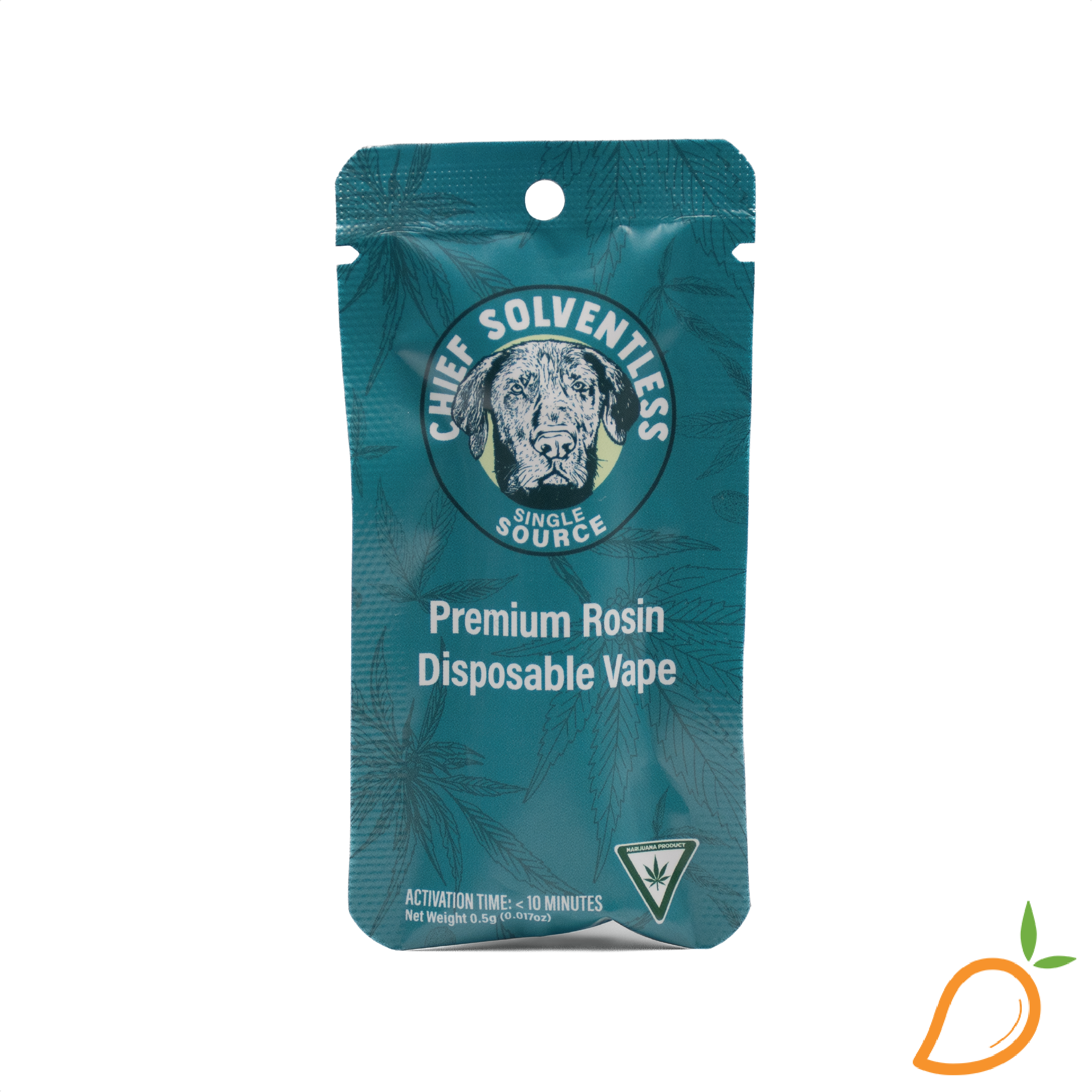 Photograph of product: 0.5g Melted Strawberries Live Rosin Disposable Vape Chief Solventless