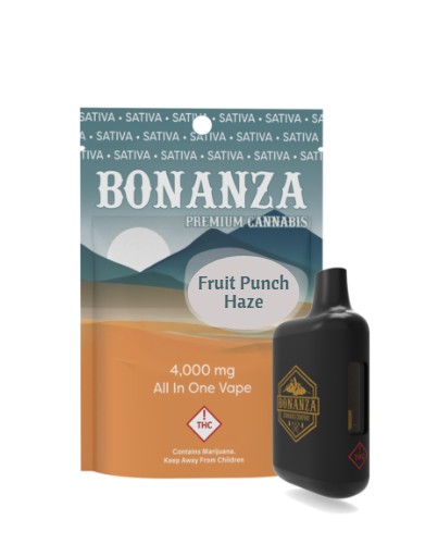 Photograph of product: Bonanza - Fruit Punch Haze (S) - 4g Distillate AIO