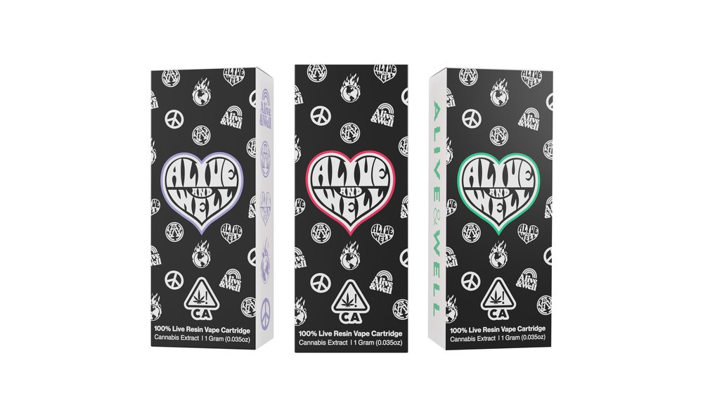 Photograph of product: Alive & Well | Cured Resin 510 Vape | Gush Mints