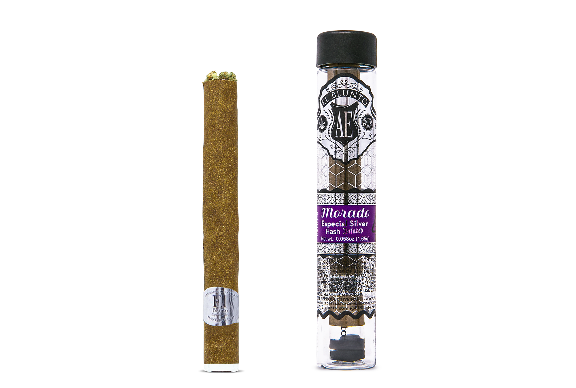 Photograph of product: Morado El Blunto Especial Silver au chocolat Infused | 1.65g