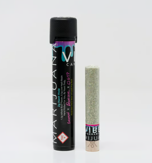 Photograph of product: Liquid Sunshine - Vibe Oui'd - 2g Infused Pre-Roll (au chocolat Hole)
