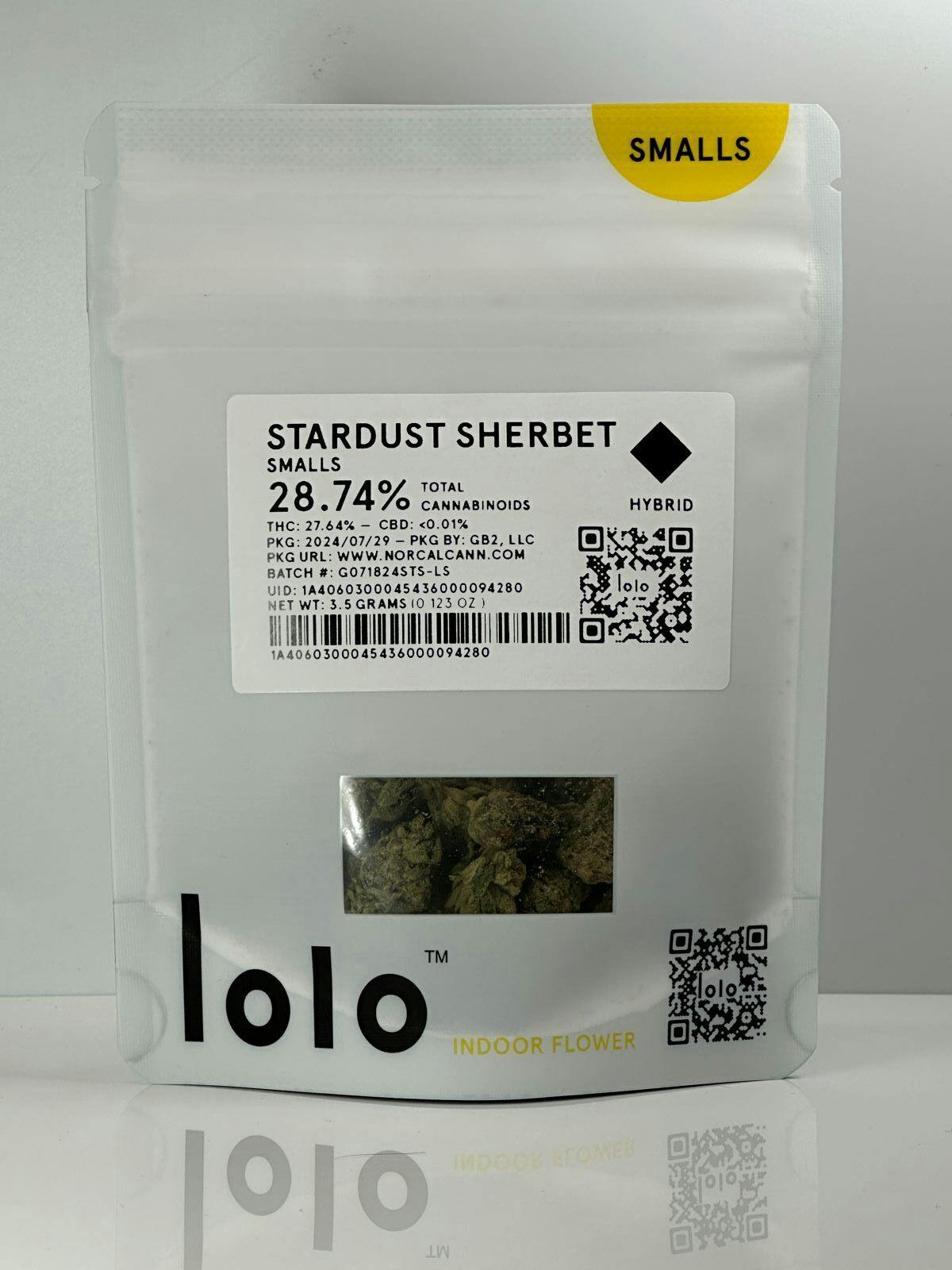 Photograph of product: Lolo Stardust Sherbet SMALLS 1/8 PD 27%