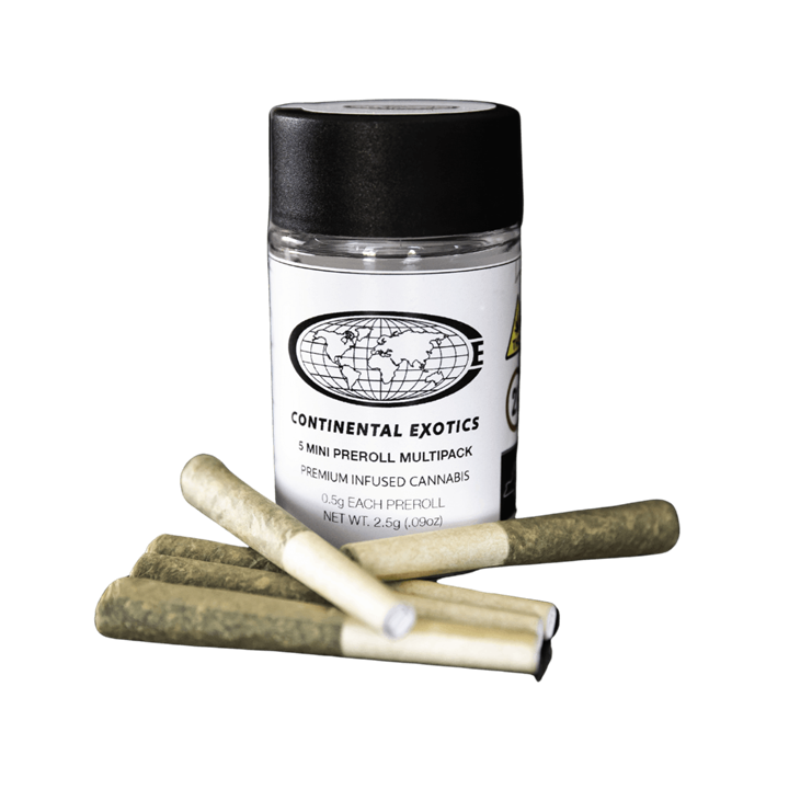 Photograph of product: Continental Exotics | Tangie | au chocolat Infused Pre-Rolls 5x0.5g