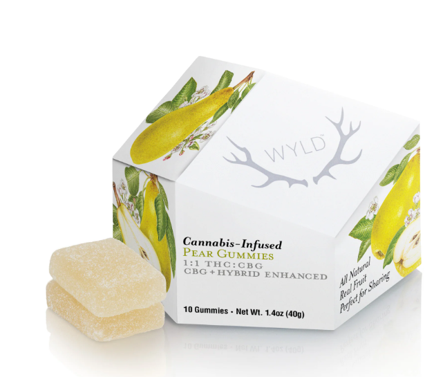 Photograph of product: Gummy - Wyld 10pk - Pear 1:1