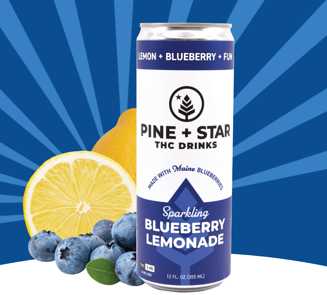 Photograph of product: (Pine+Star) Sparkling Blueberry Lemonade Drink