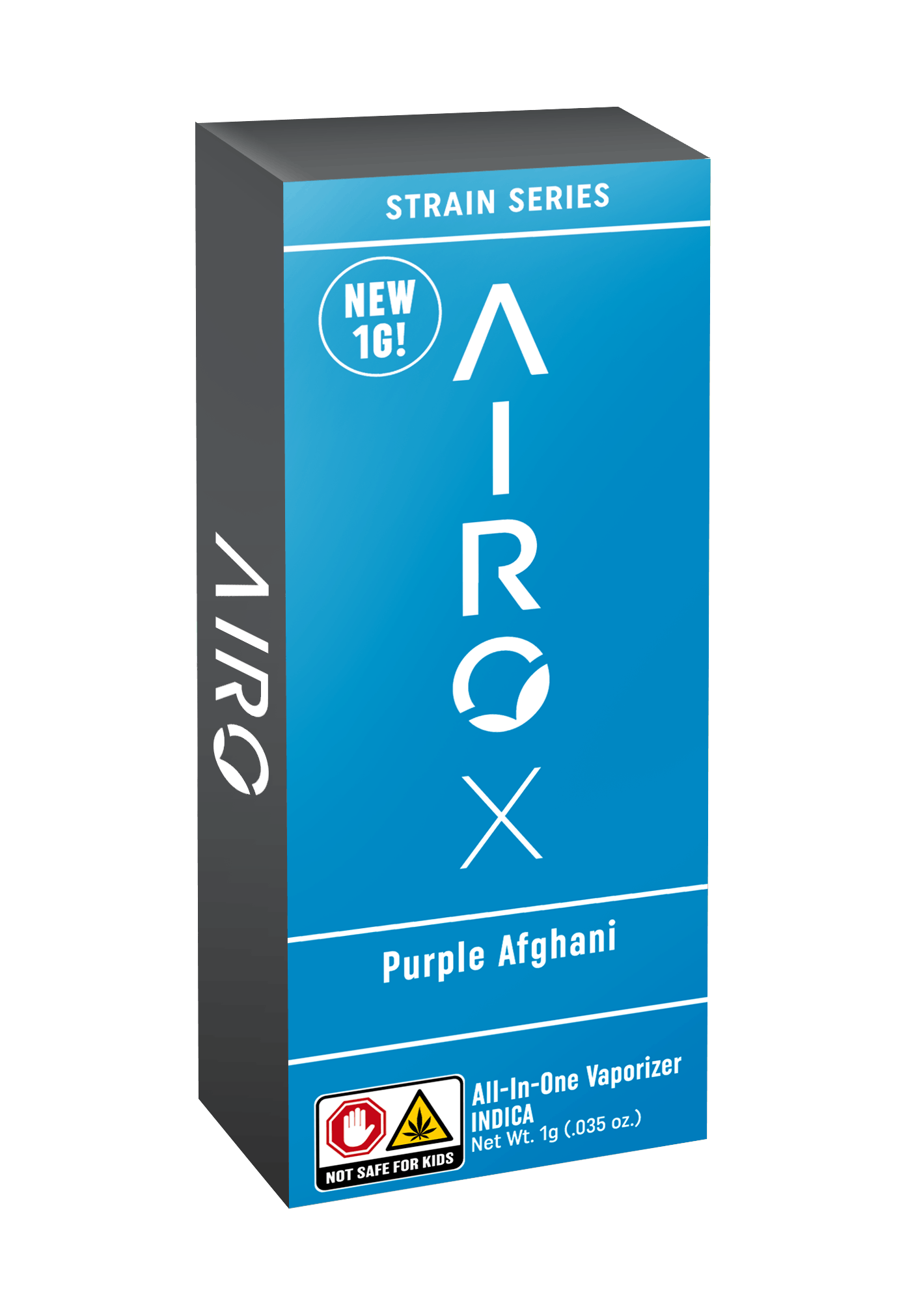 Photograph of product: Airo | Purple Afghani | Vape Cart | Disposable 1g