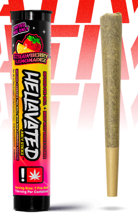 Photograph of product: Hellavated Juicy Stickz | Strawberry Lemonadez | Oui'd