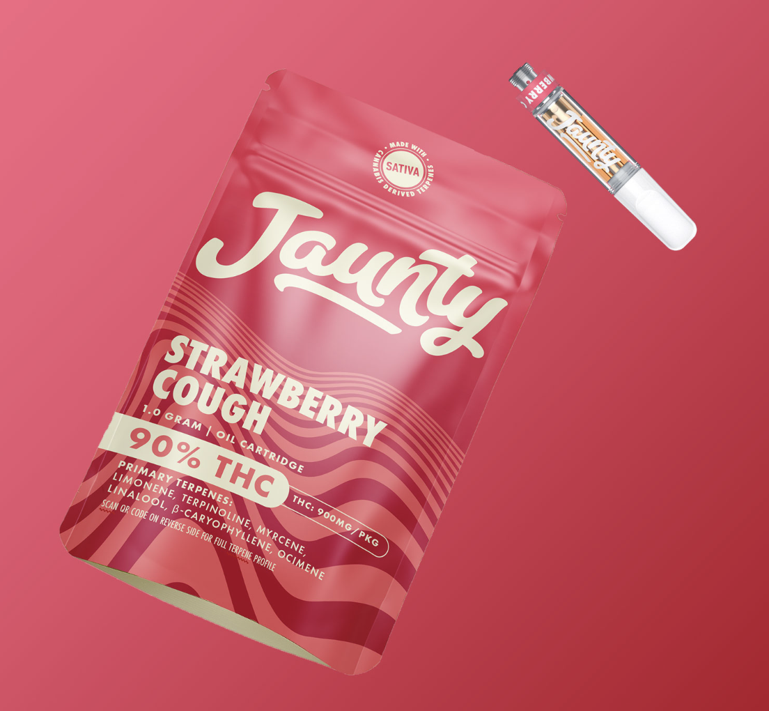 Photograph of product: Jaunty | Strawberry Cough Vape Cartridge