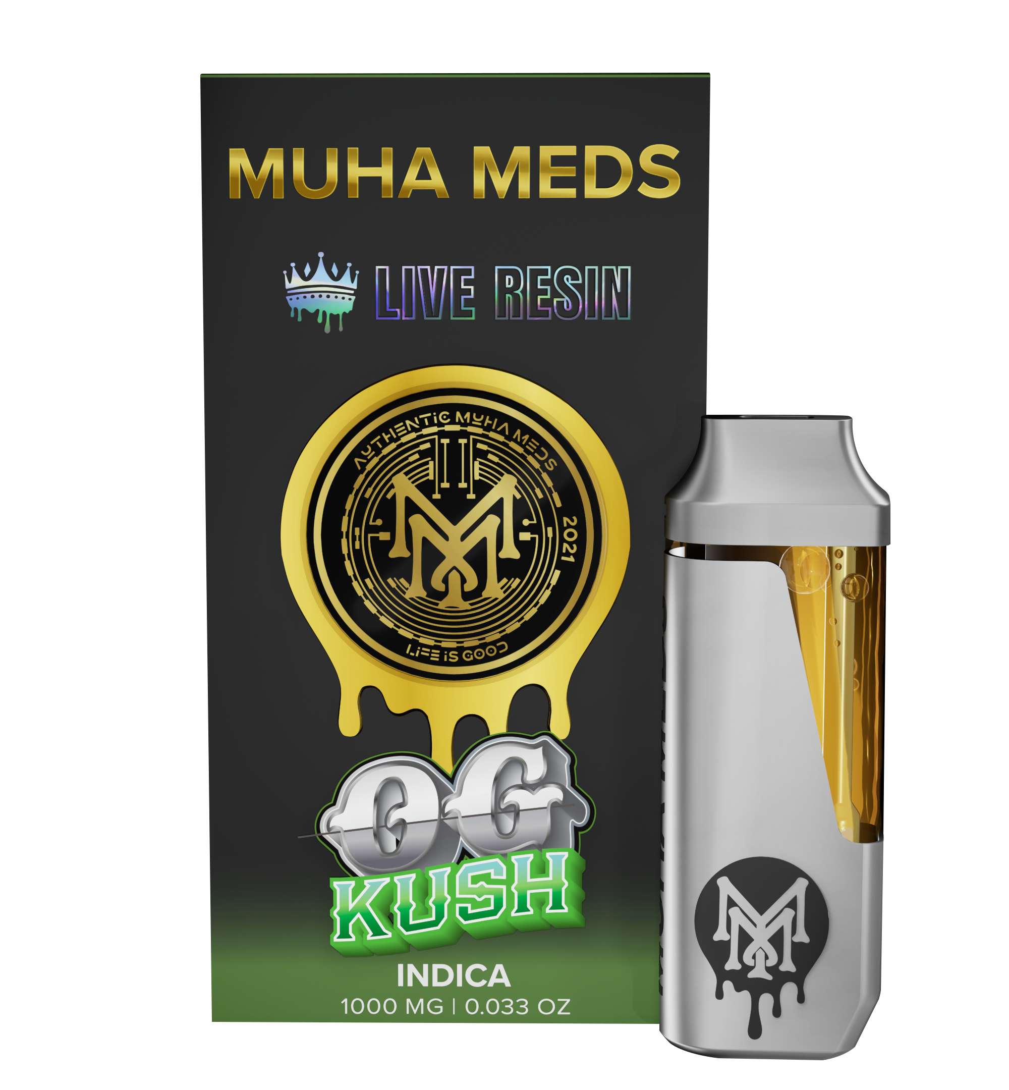 Photograph of product: OG KUSH 1G LIVE RESIN ALL IN ONE