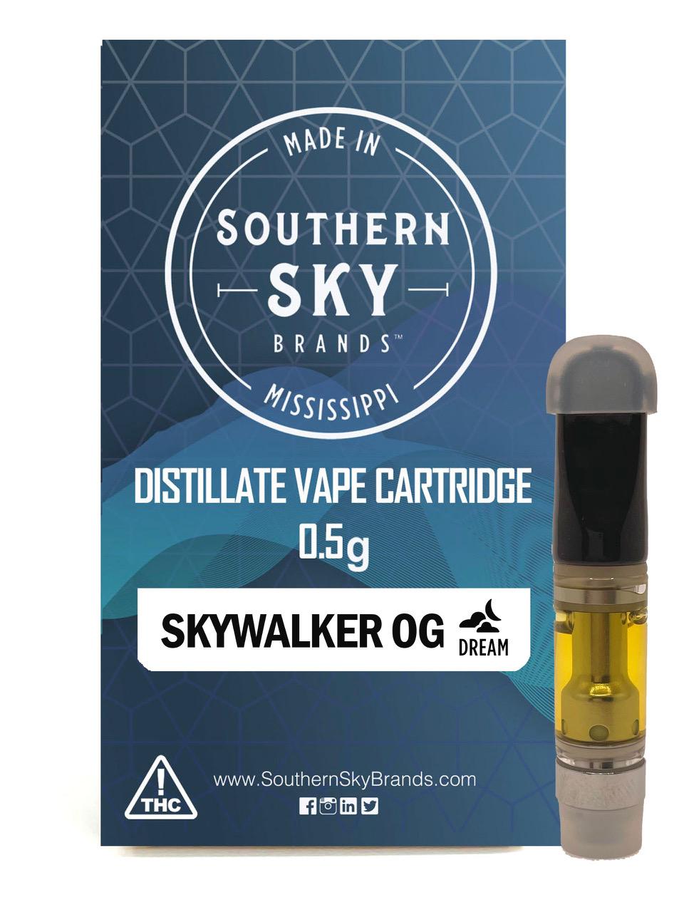 Photograph of product: Southern Sky | 0.5g | Skywalker OG | Cart | Oui'd