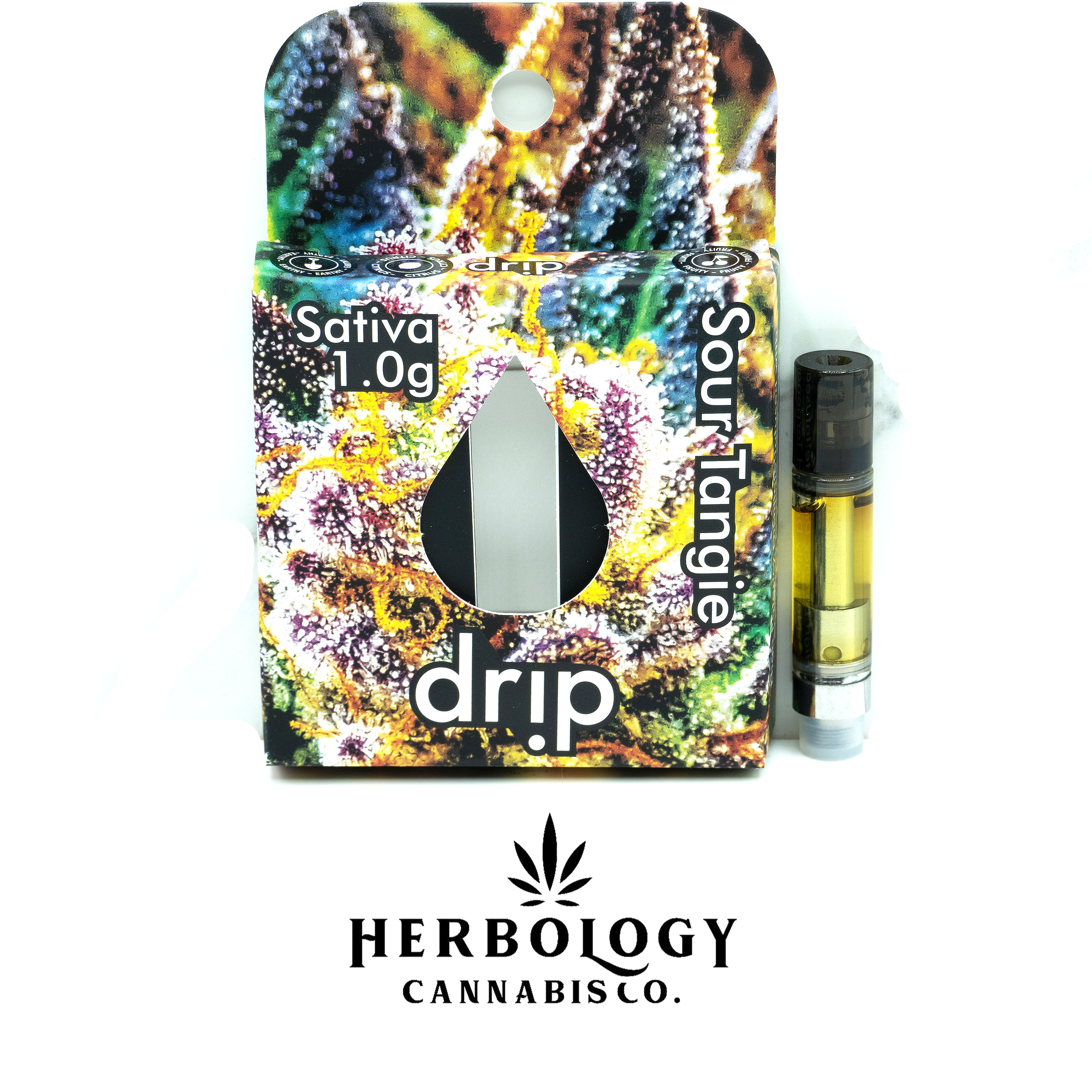 Photograph of product: Drip | Distillate 510 Cart | Sour Tangie | 1g