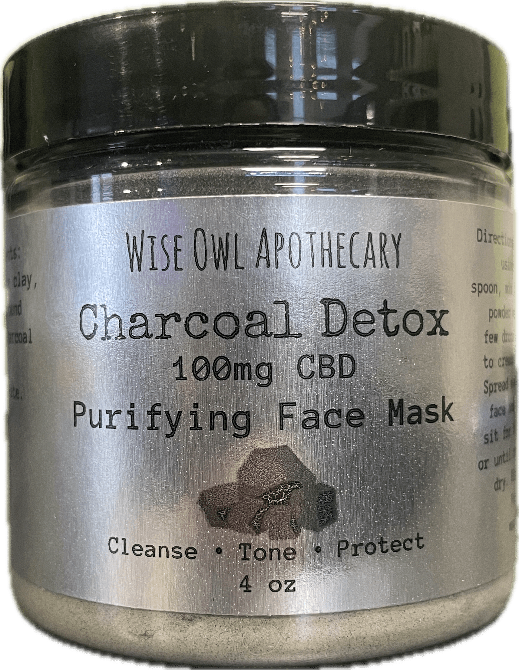 Photograph of product: Charcoal Detox 100mg CBD Face Mask