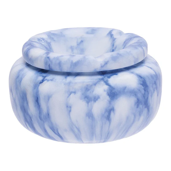 Photograph of Product: Fujima | Moroccan Ceramic Ashtray - | Marble Blue