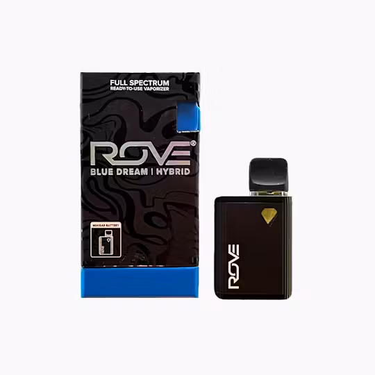 Photograph of product: Blue Dream (H) | Rove Mini Bar Live Resin Diamond Vape