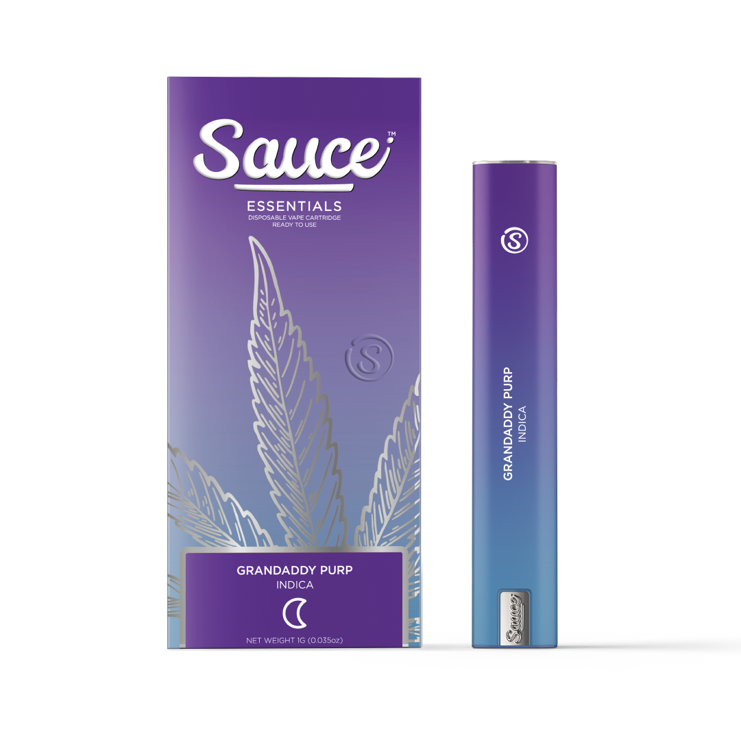 Photograph of product: SAUCE BARS - DISPOSABLE LIVE RESIN - 1.25G - Oui'd - GRANDADDY PURP