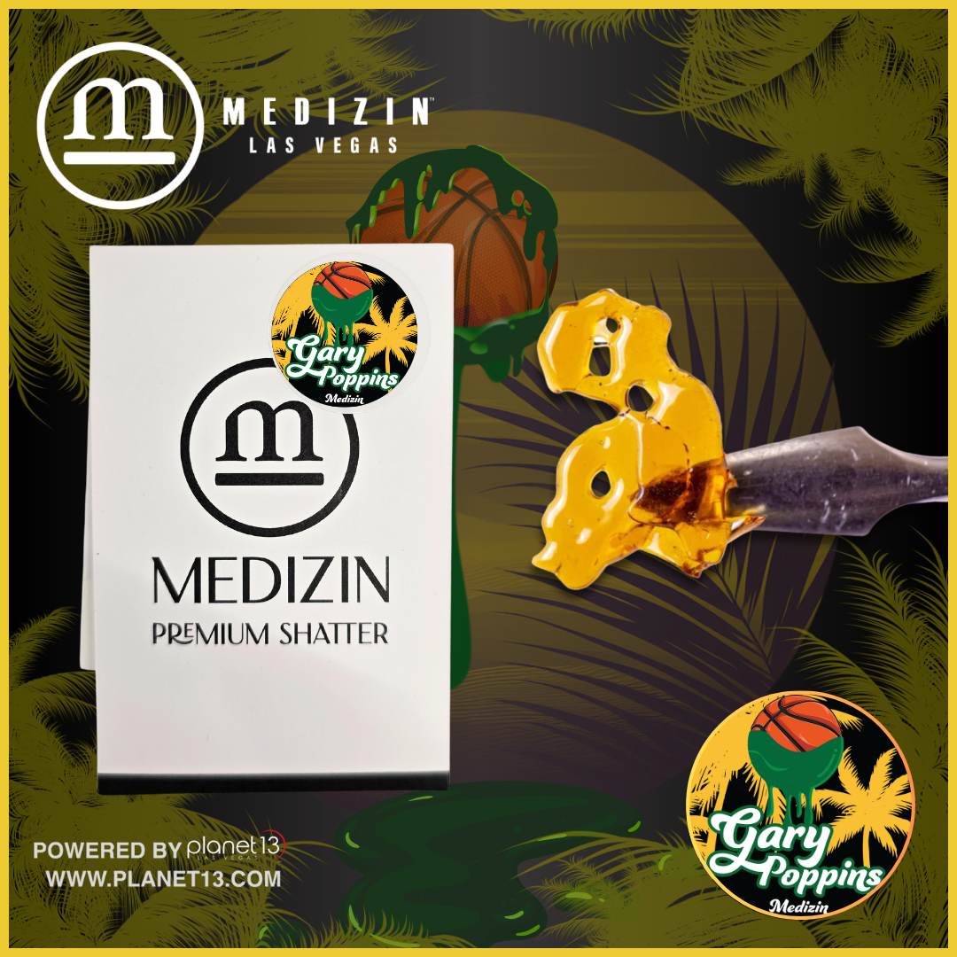 Photograph of product: Gary Poppins .5g Shatter