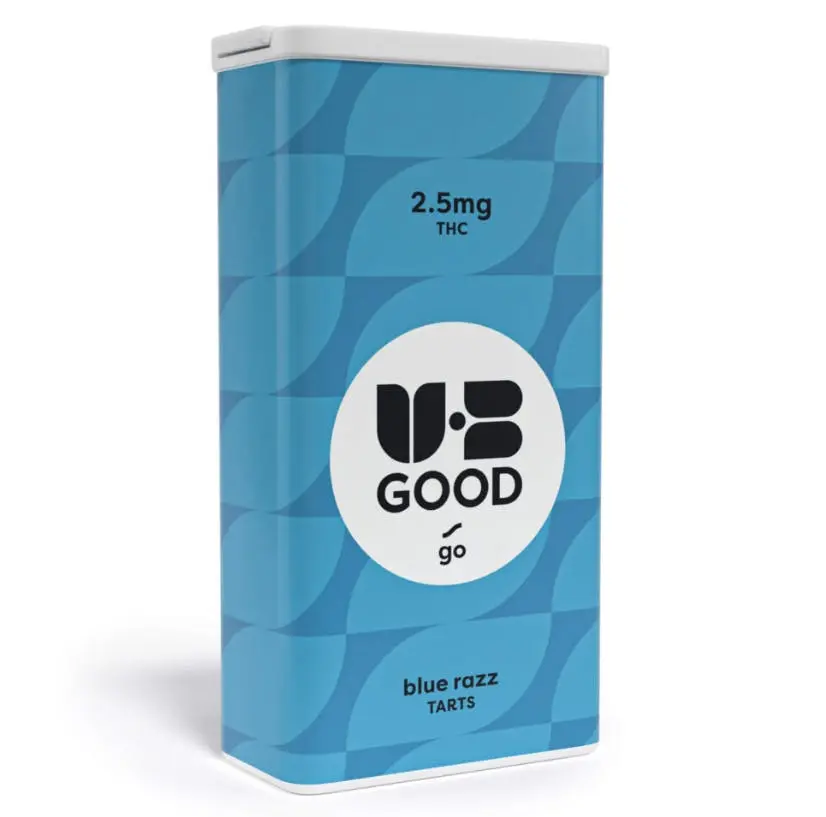 Photograph of product: UB Good - Blue Razz Go Tarts 40pk - 100mg