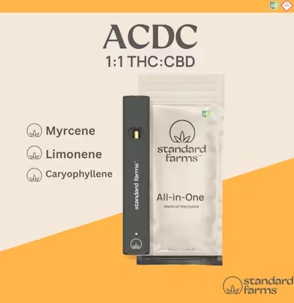 Photograph of product: ACDC | 1:1 TH-oui:CBD | Disposable | 1g