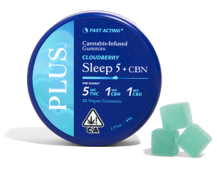 Photograph of product: Sleep Cloudberry Rosin Gummies 5:1:1 TH-oui/CBD/CBN 200 Milligrams