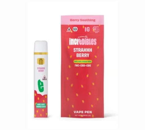 Photograph of product: Incredibles Strawberry Relief 1g Disposable