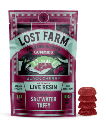 Photograph of product: Black Cherry x Saltwater Taffy Live Resin 100mg [F12]