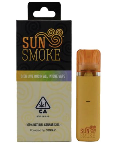 Photograph of product: Peach Rings .5g Rosin AIO Vape - 