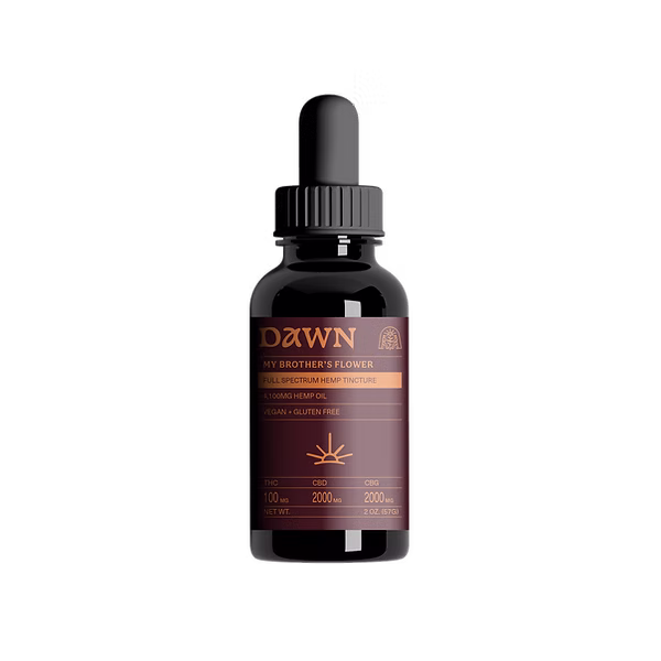 Photograph of product: My Brothers Flower -  Dawn Rosin Tincture - TH-oui:CBD:CBG