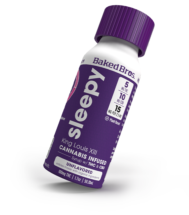 Photograph of Product: Unflavored Indica 2:1 CBD:THC Sleepy Syrup