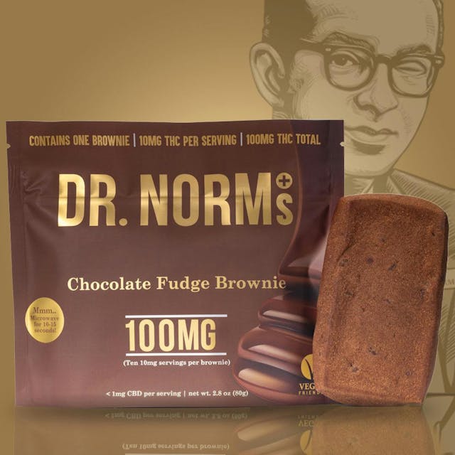 Photograph of product: Vegan Chocolate Fudge | 100mg Brownie