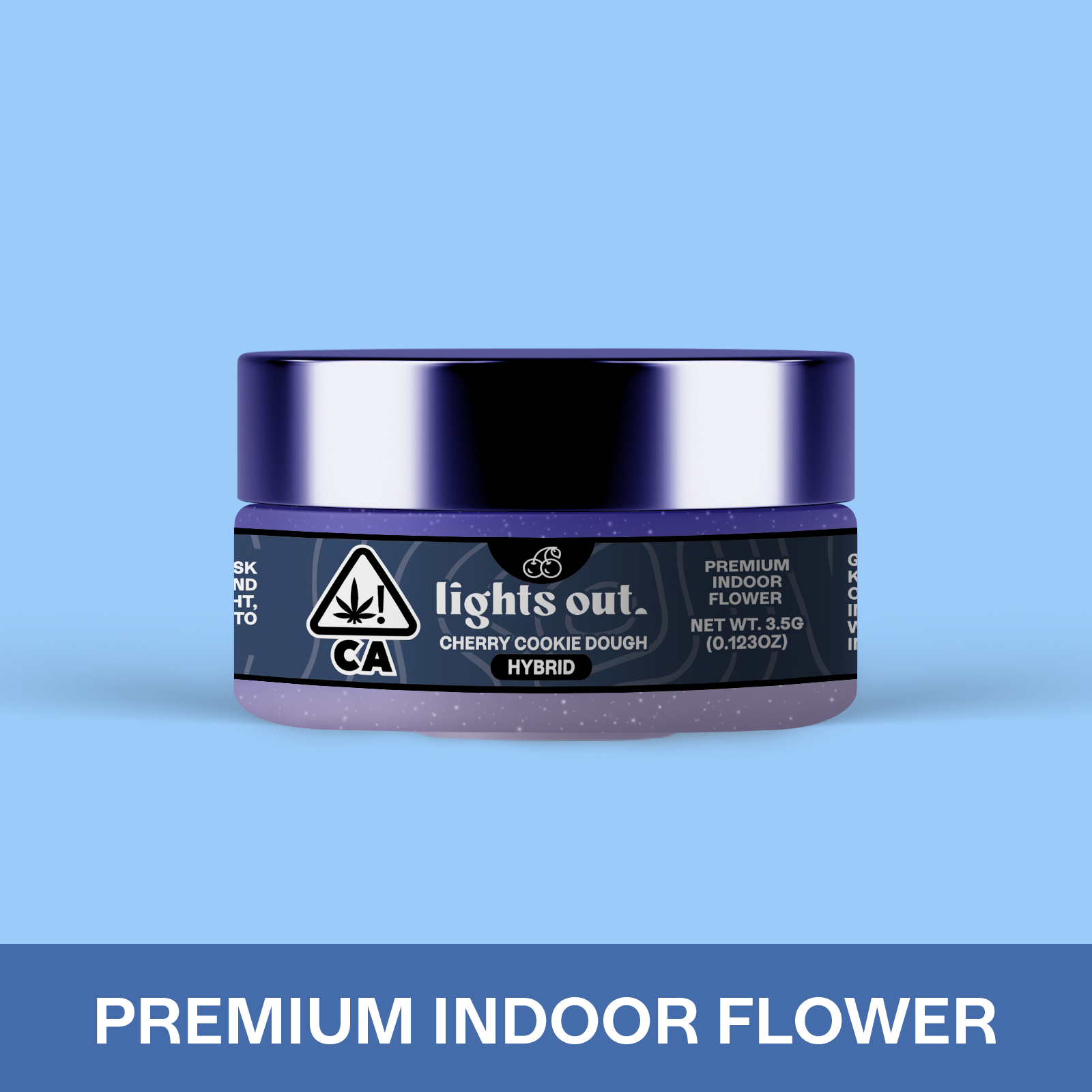 Photograph of product: Lights Out - Cherry Cookie Dough (Hybrid) Flower 3.5g