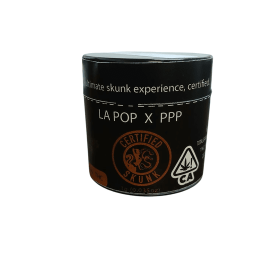 Photograph of product: Certified Skunk - LA Pop x Purple Push Pop 1g Flower - 