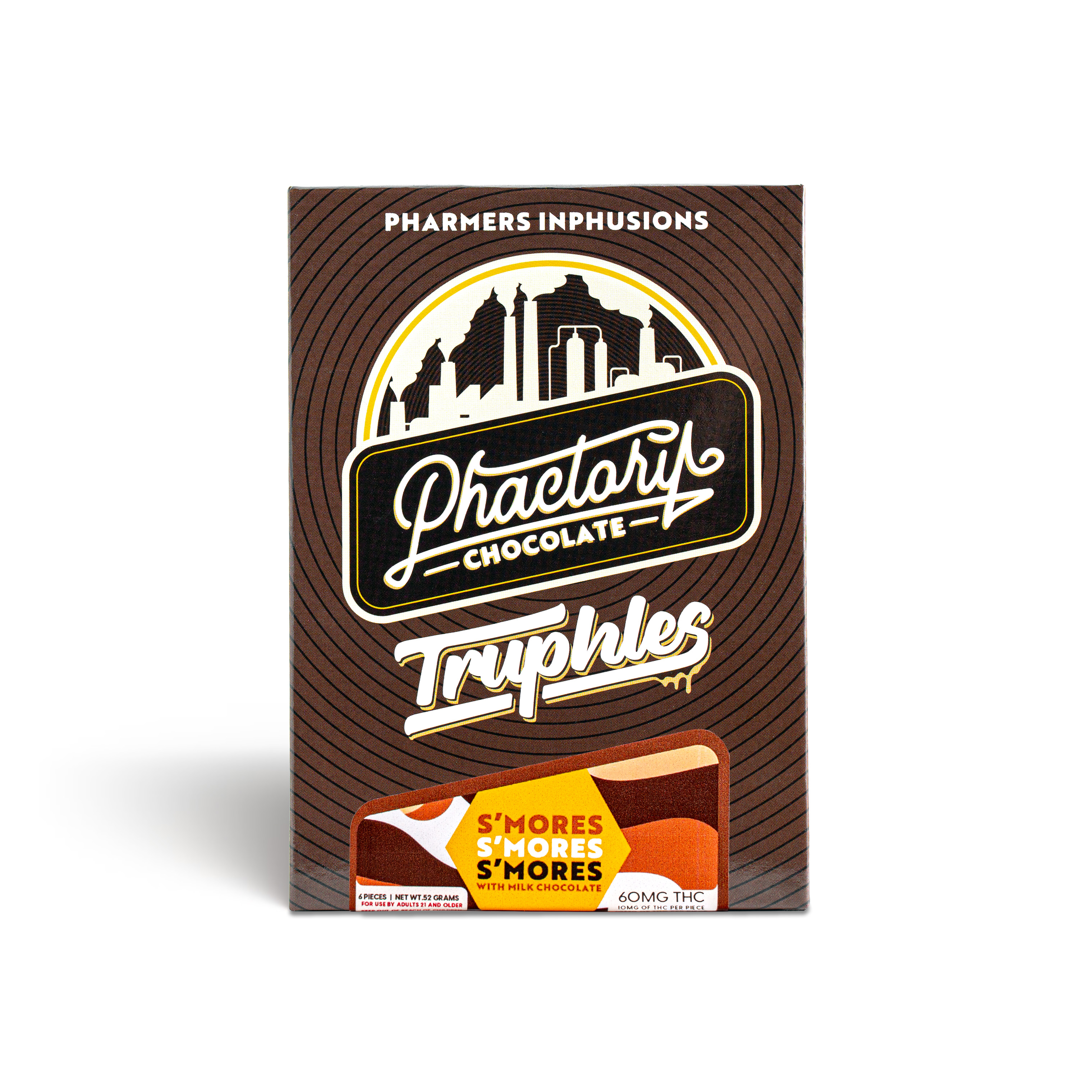 Photograph of product: Caramel S'mores Truphles - 60mg
