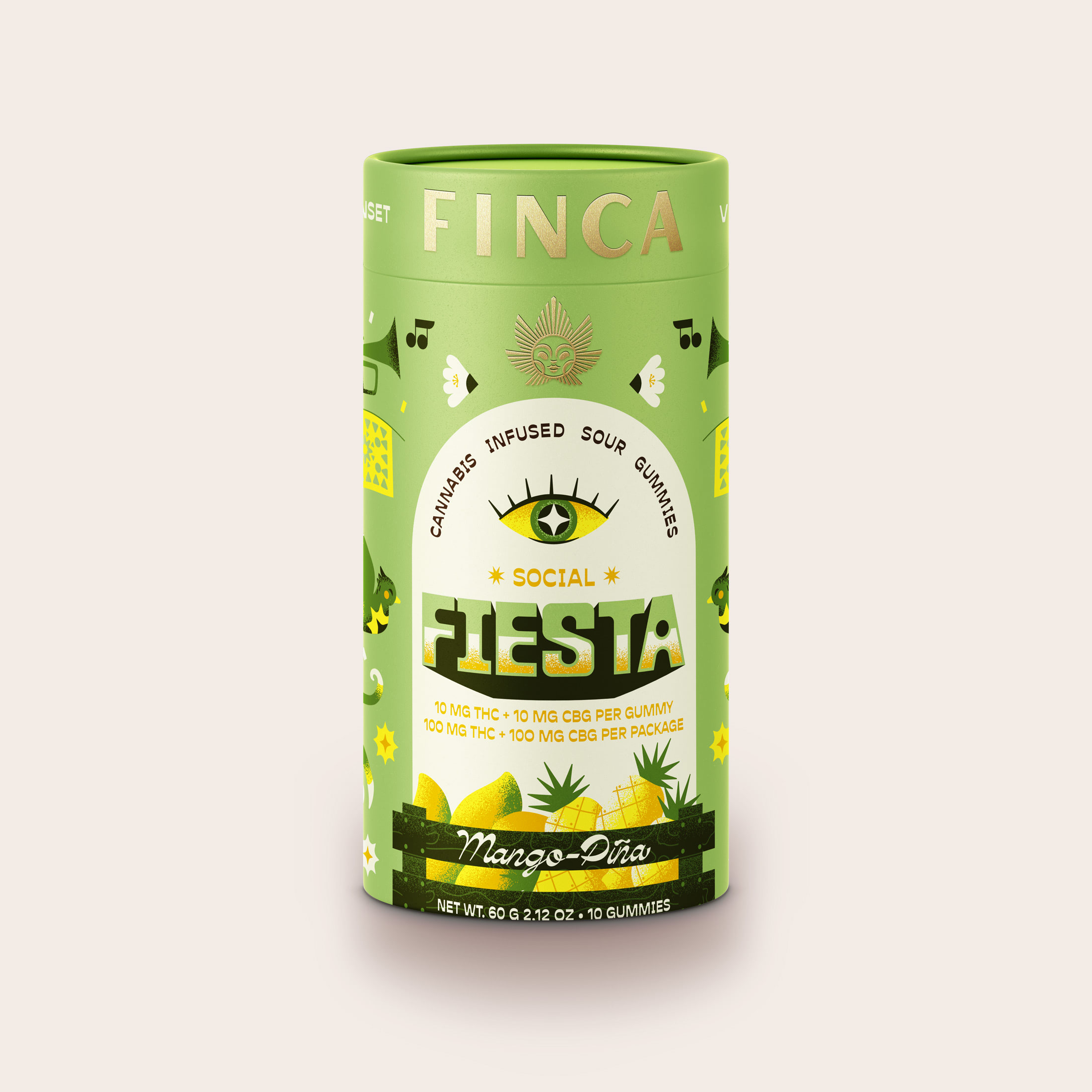 Photograph of Product: Finca | Fiesta Mango Pina (Social) | 100mg | 10ct