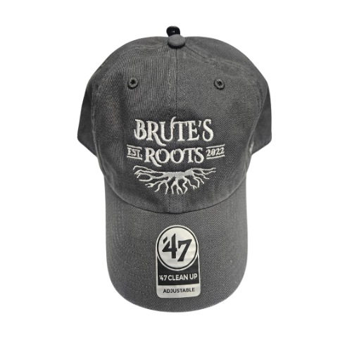 Photograph of product: Brute's Roots Grey '47 Adjustable Hat