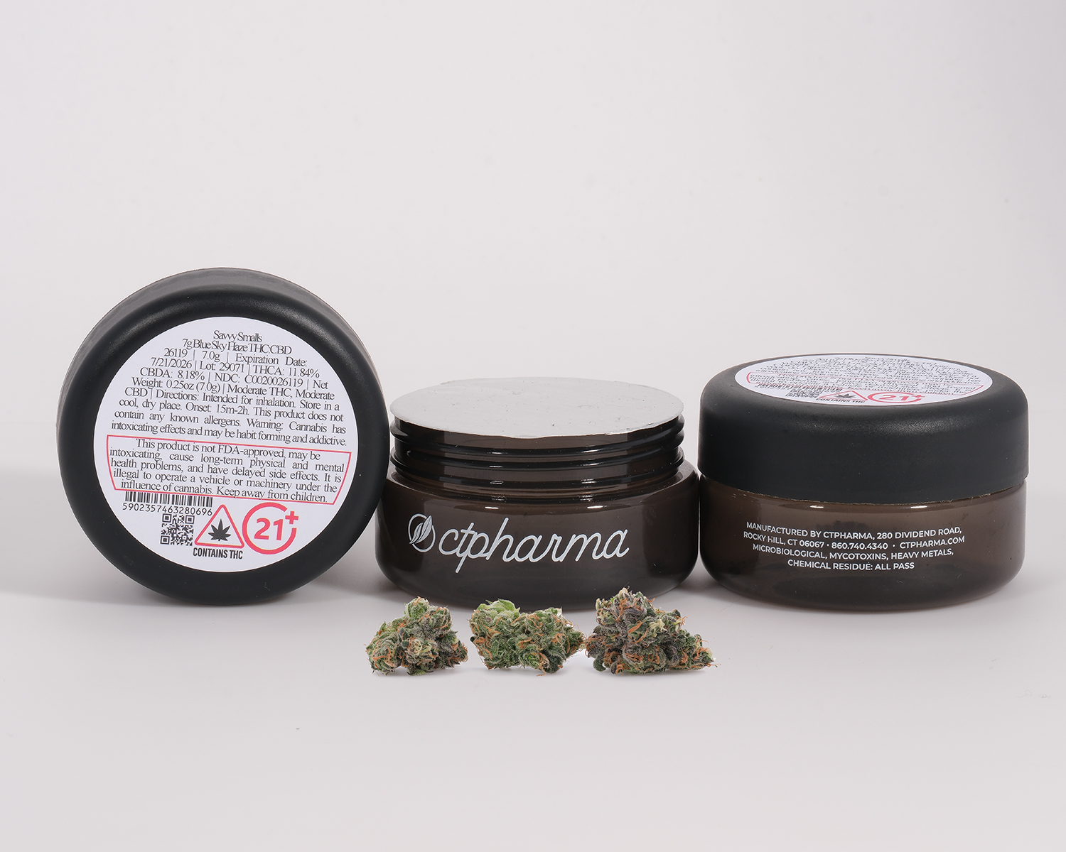 Photograph of product: HYB: Savvy Blue Sky Haze | 7g Flower Smalls (H) | 26119