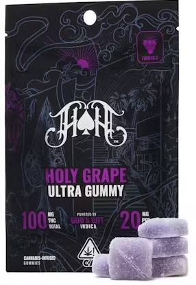 Photograph of product: Holy Grape [I] - 100MG Gummies 5PK